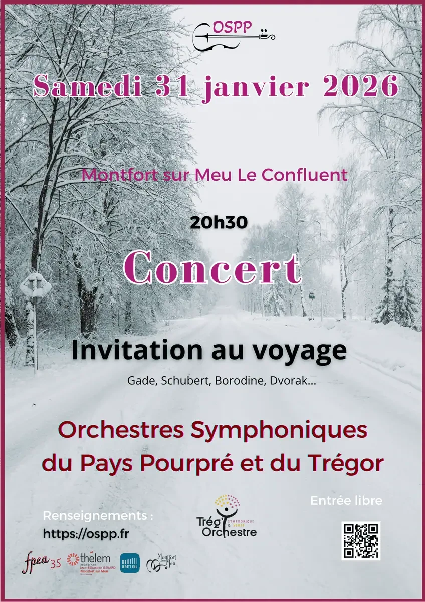 Affiche du concert « Invitation au voyage »