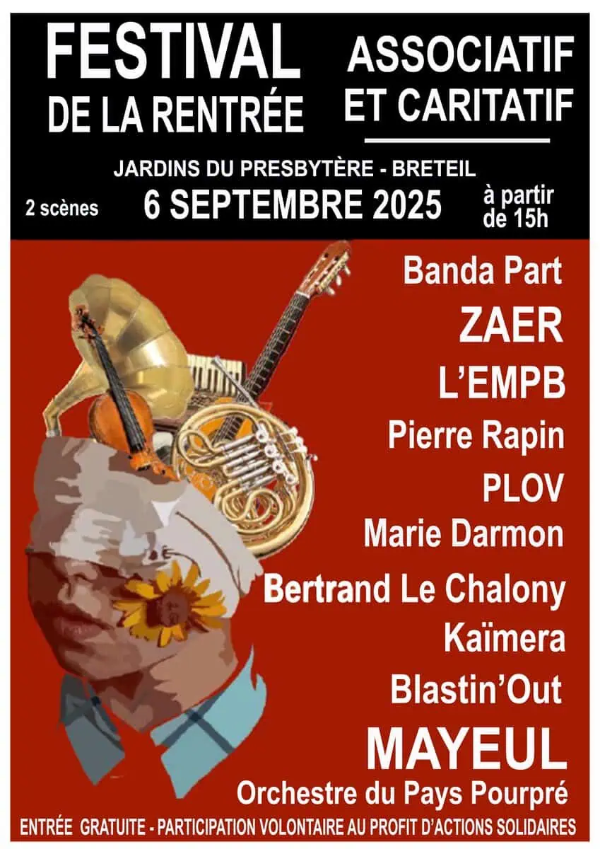 Affiche de la fête de la rentrée à Breteil