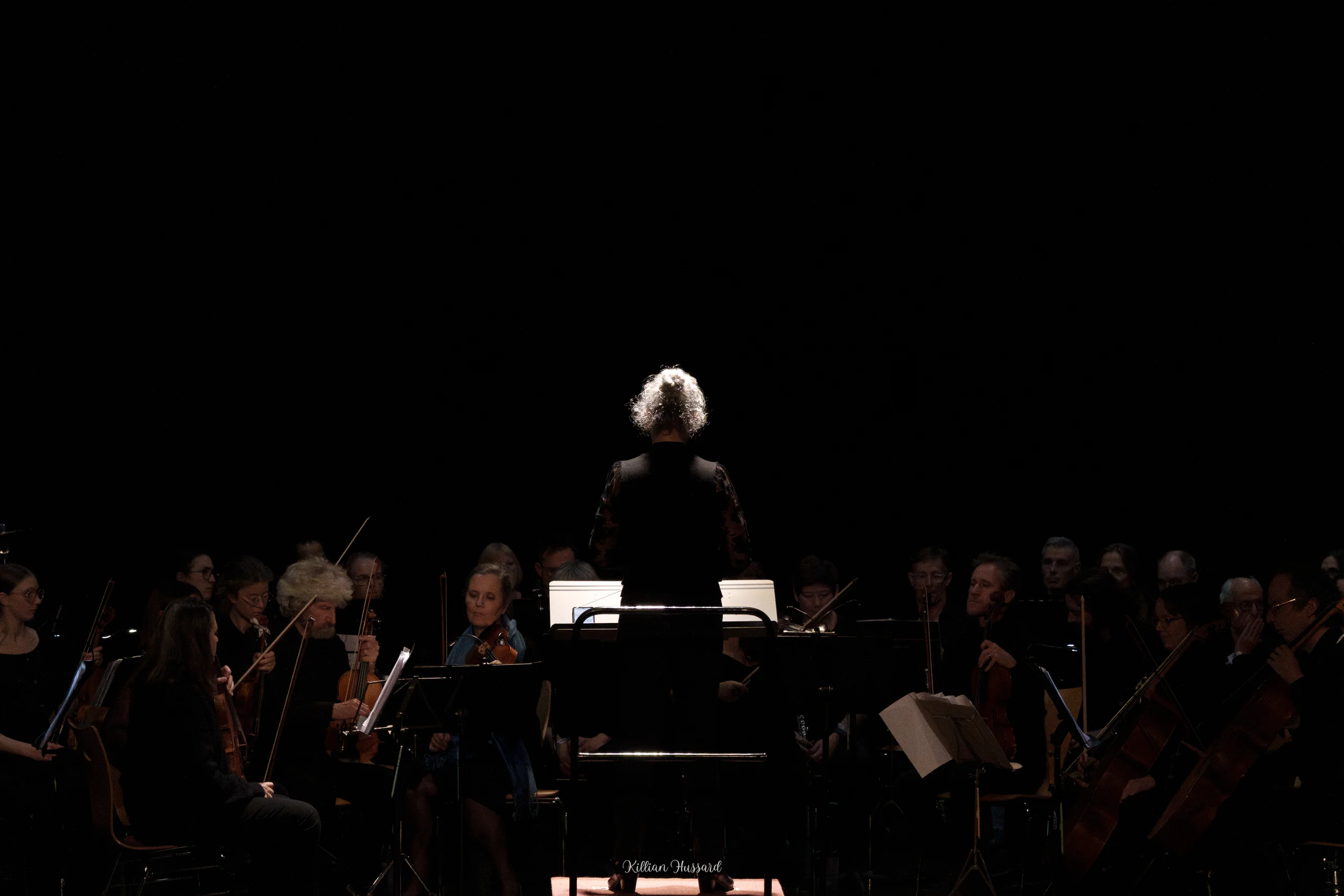 Vue d’ensemble de la salle pendant le concert